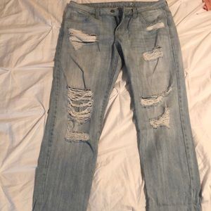 High waisted jeans